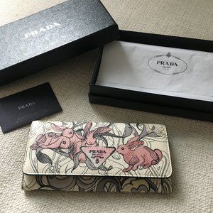 Prada James Jean Liberty Bunny Wallet